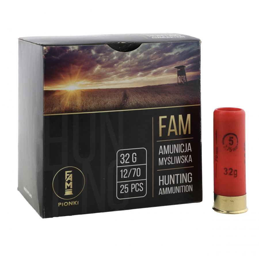 FAM Pionki 12/70 ZAT 32g 5-2.75mm ammunition 1/4