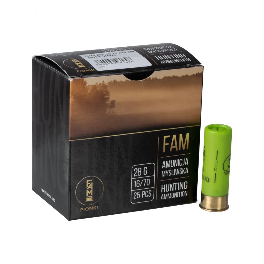 FAM Pionki 16/70 GW 28g 3-3.25mm ammunition 1/3