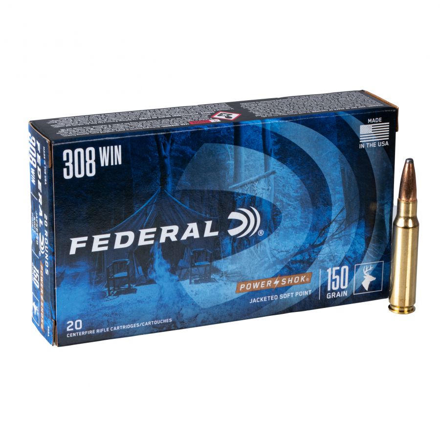 Federal cal. 308 Win 9.7g SP ammunition 1/2