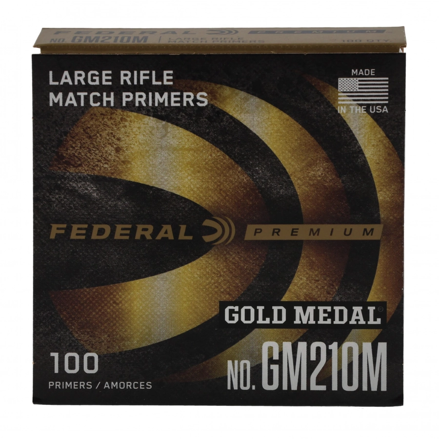 Federal Gold Medal GM210M 100pcs primer. 1/4