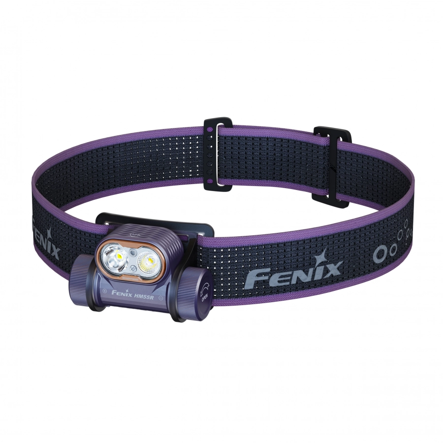 Fenic HM55R dark purple headlamp flashlight 1/3