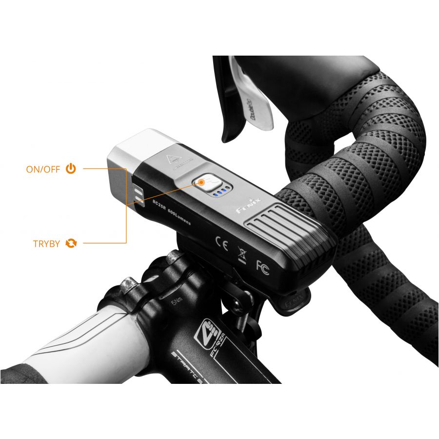 Fenix BC25R LED flashlight - bicycle. 2/18