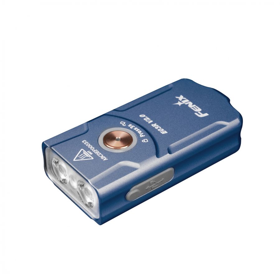 Fenix E03R V2.0 blue LED flashlight 1/11