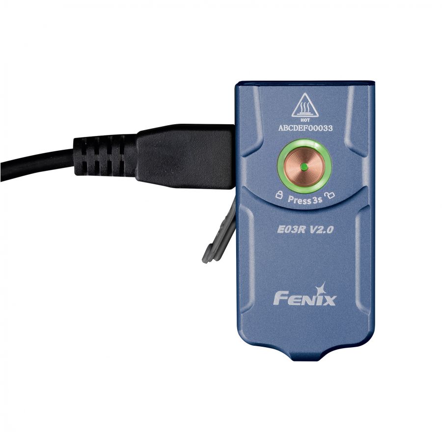 Fenix E03R V2.0 blue LED flashlight 4/11
