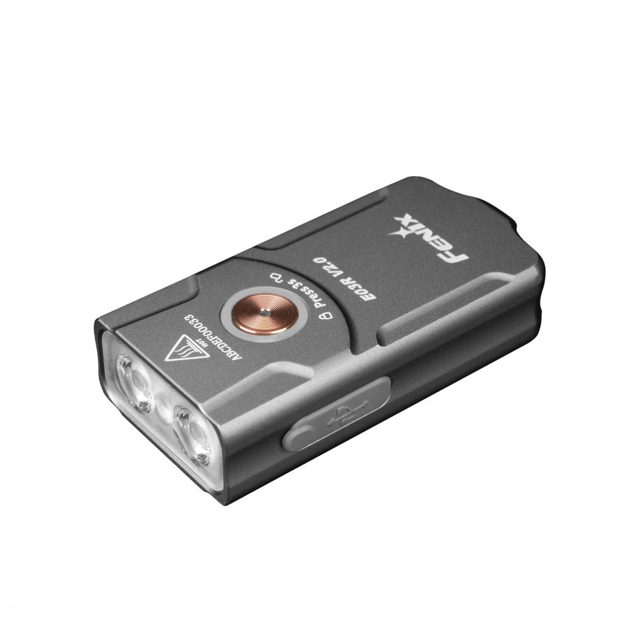 Fenix E03R V2.0 grey LED flashlight 1/11