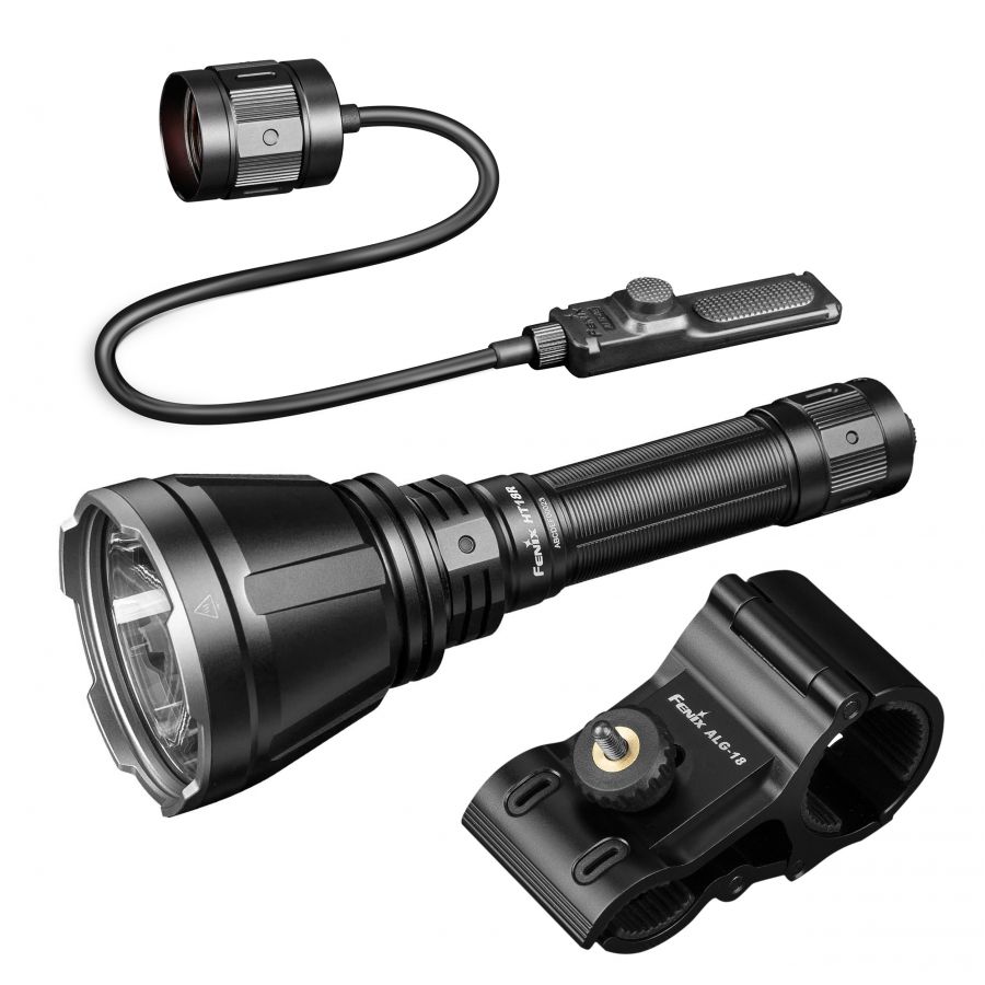 Fenix HT18R + ALG-18 + AER-05 LED flashlight set 1/8