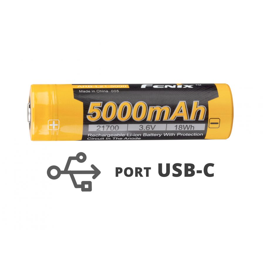 Fenix USB Battery ARB-L21U (21700 5000 mAh 3.6 1/7