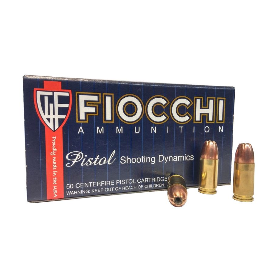 Fiocchi 9 mm Luger 7.5 g/115 gr FMJ JHP ammunition 1/1