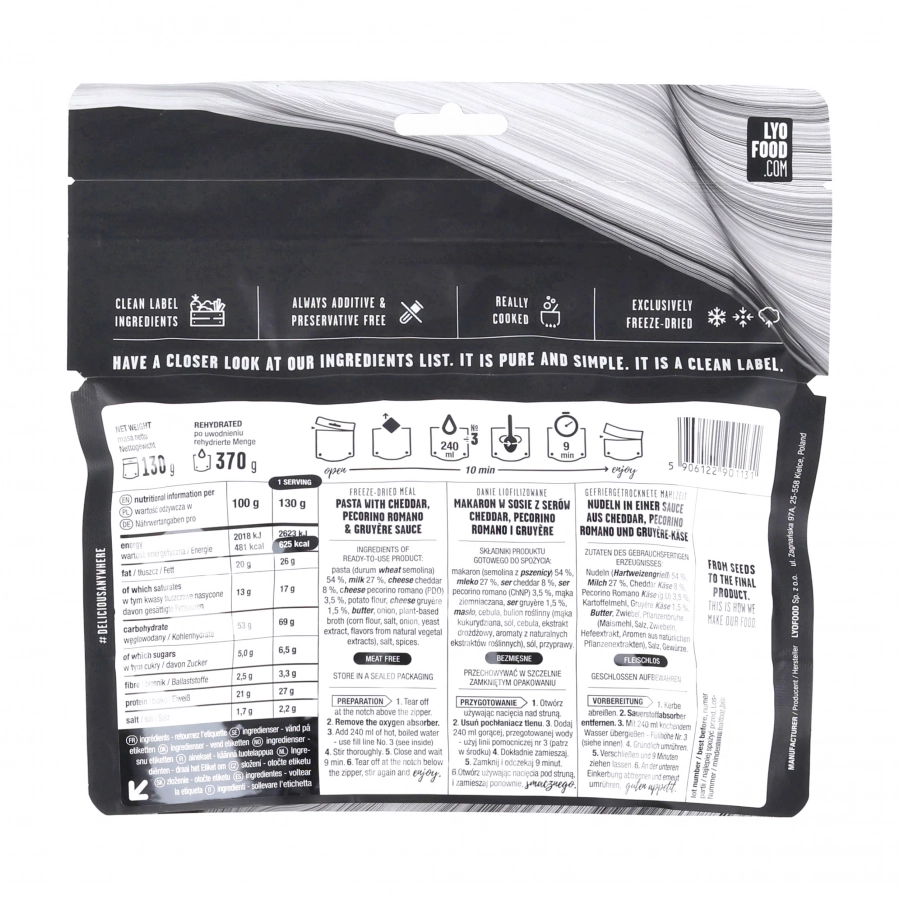 Food LyoFood Mac &amp; cheese 370 g 2/2
