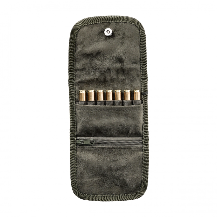 Forsport 7 bullet ammunition case, olive green 3/4