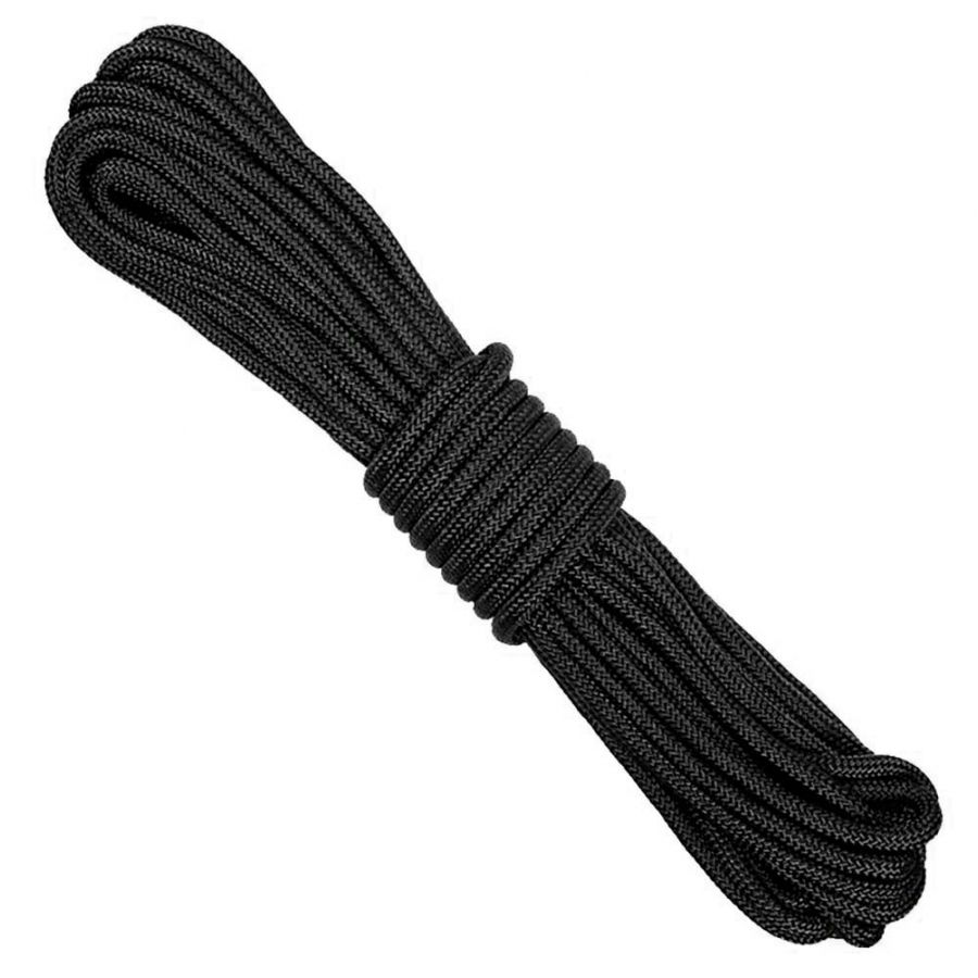 Fosco cord 7 mm 15 m black 1/2