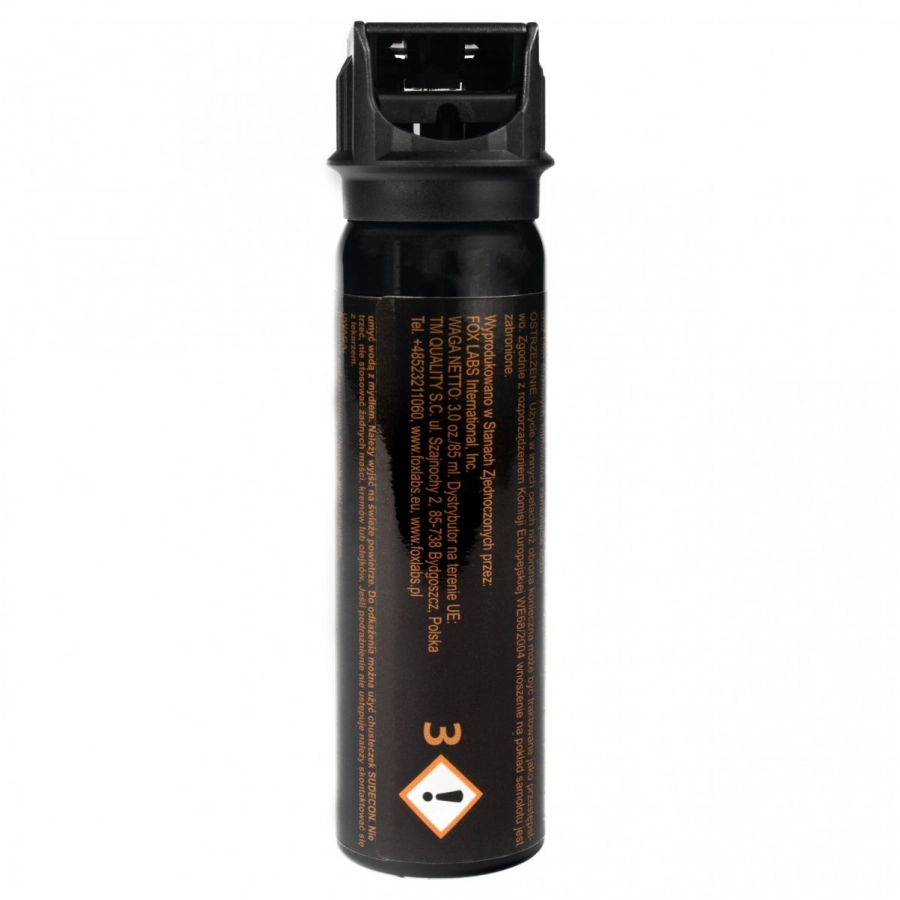 Fox Labs 5.3 pepper spray 85ml 3.0oz cone 3/15