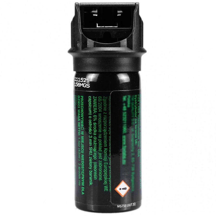 Fox Labs Mean Green 43 ml cone 1.5 pepper spray 2/14