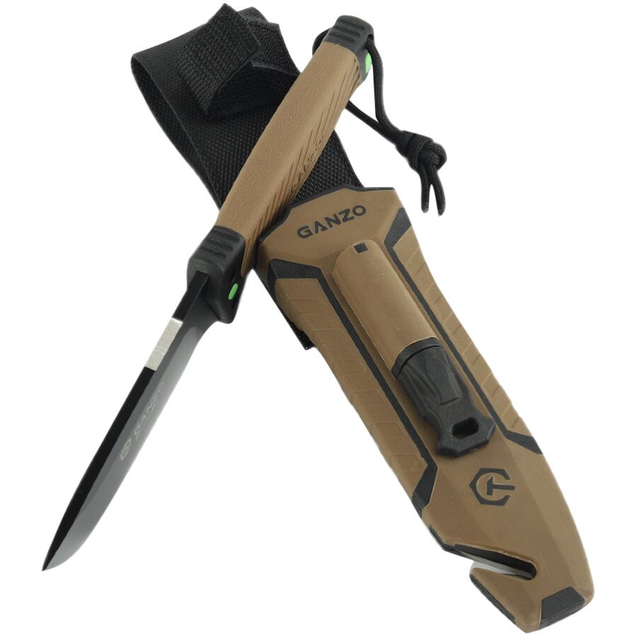 Ganzo fixed blade knife G8012V2-DY flintlock 4/8