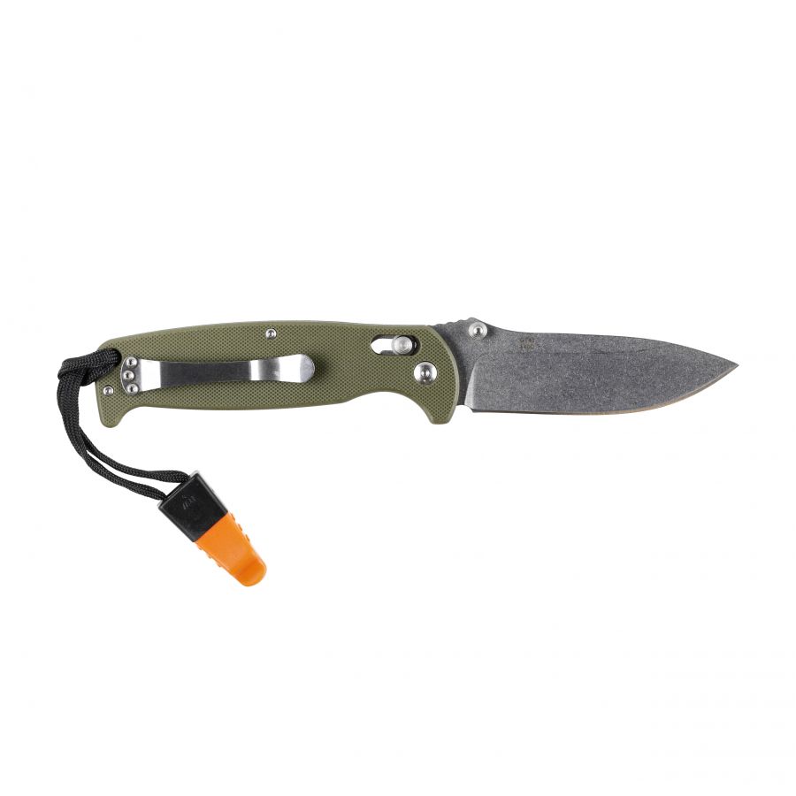 Ganzo G7412-GR-WS folding knife with whistle 2/6