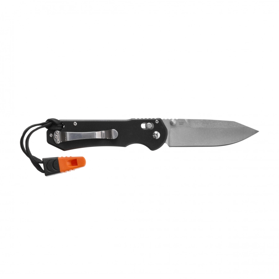 Ganzo G7452-BK-WS folding knife with whistle 2/6