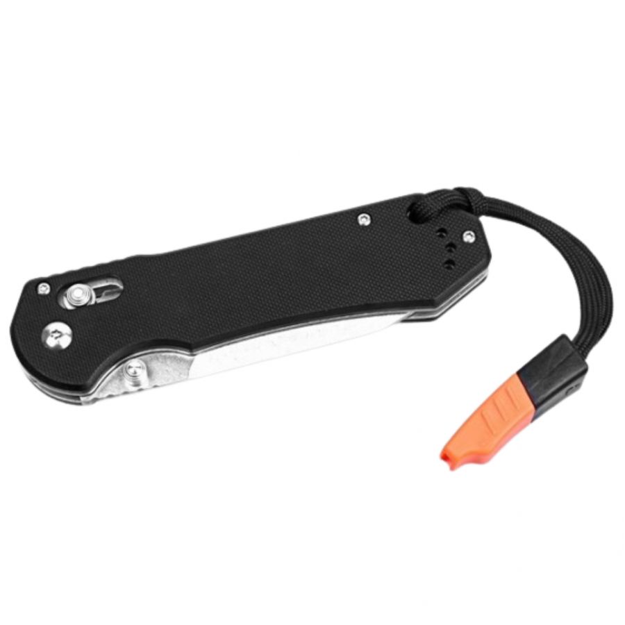 Ganzo G7452-BK-WS folding knife with whistle 3/4