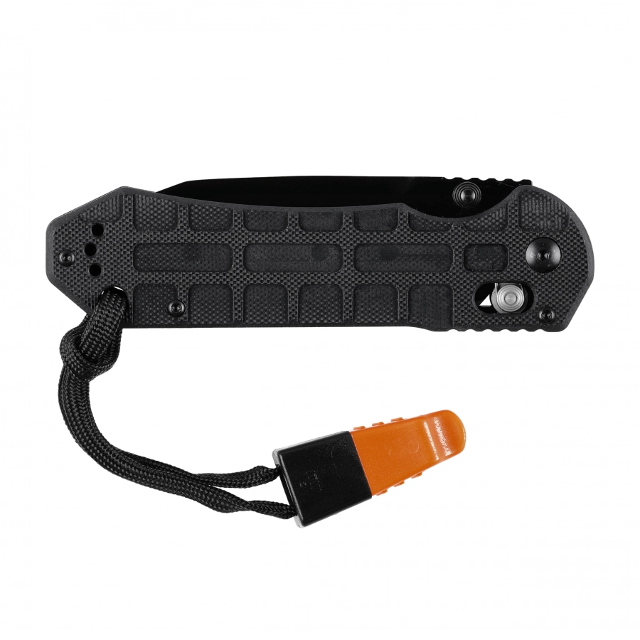 Ganzo G7453P-BK-WS folding knife with whistle. 4/6