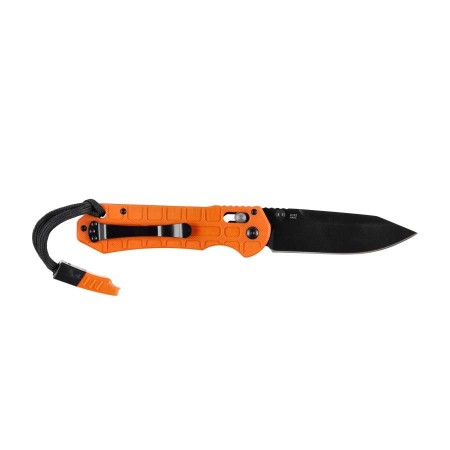 Ganzo G7453P-OR-WS folding knife with whistle 2/6