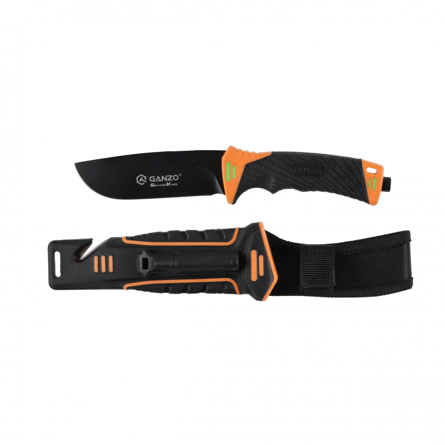 Ganzo G8012-OR fixed blade knife flintlock 4/9