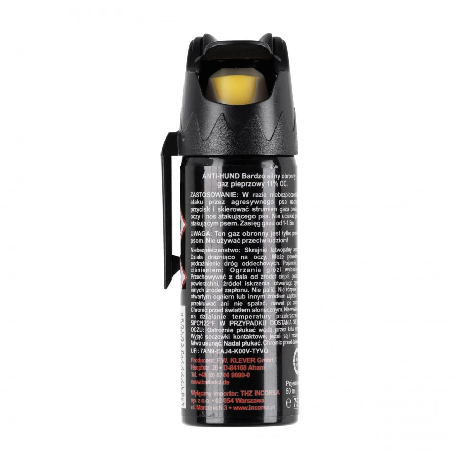 Gaz pieprzowy Klever Anty-dog 50 ml 2/5