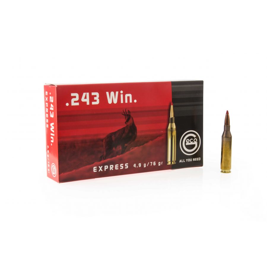 GECO ammunition cal. .243 Win Express 4.9 g 1/2