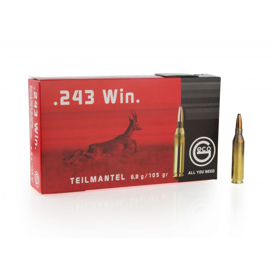 GECO ammunition cal .243 Win TM 6.8 g 1/2