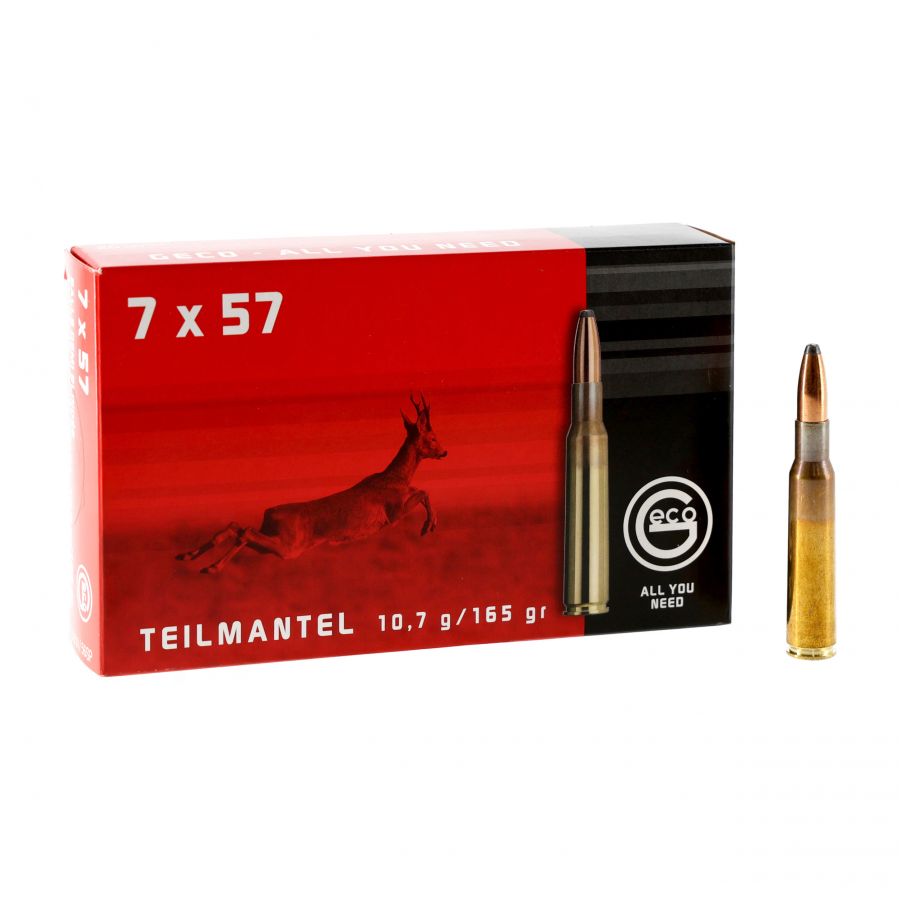 GECO ammunition cal. 7x57 TM 10.7 g 1/4