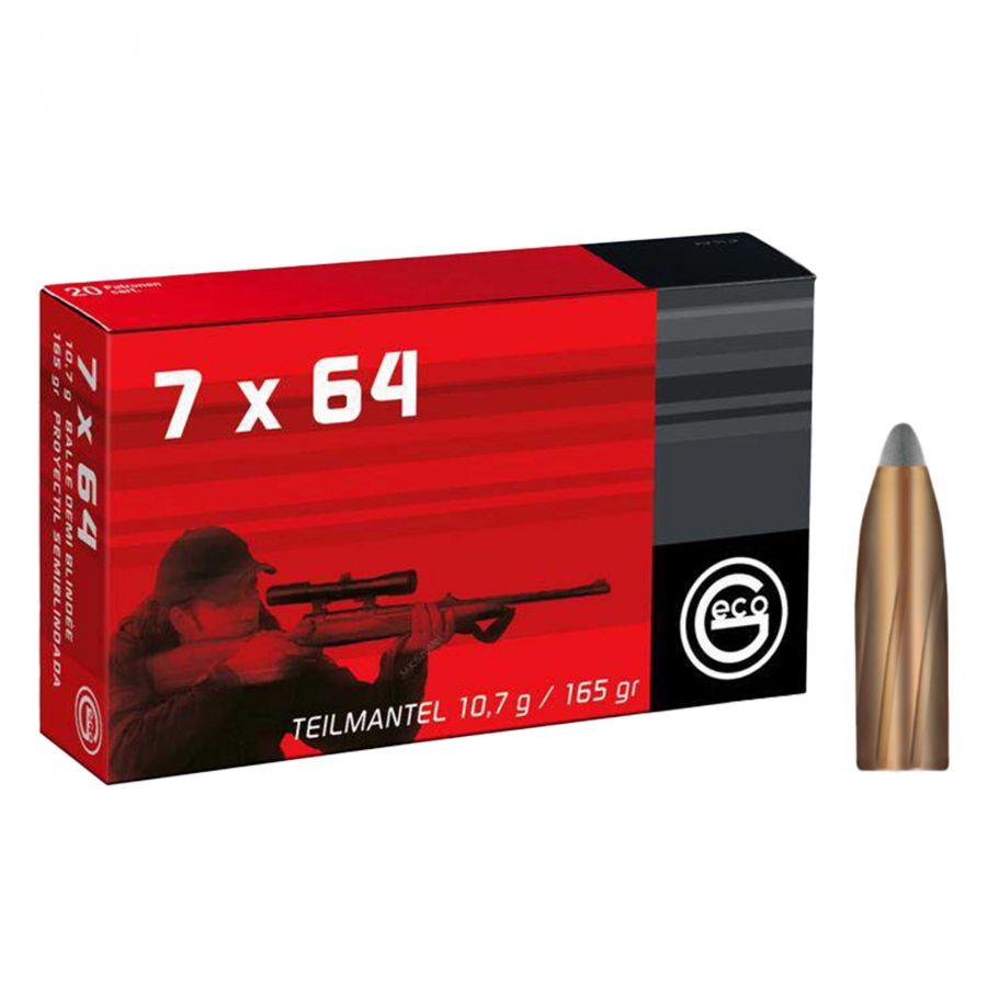 GECO ammunition cal. 7x64 SP (TM) 10.7g 1/4