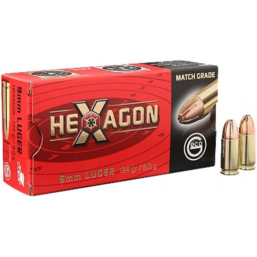 GECO ammunition cal. 9 mm Luger Hexagon 8 g 1/1