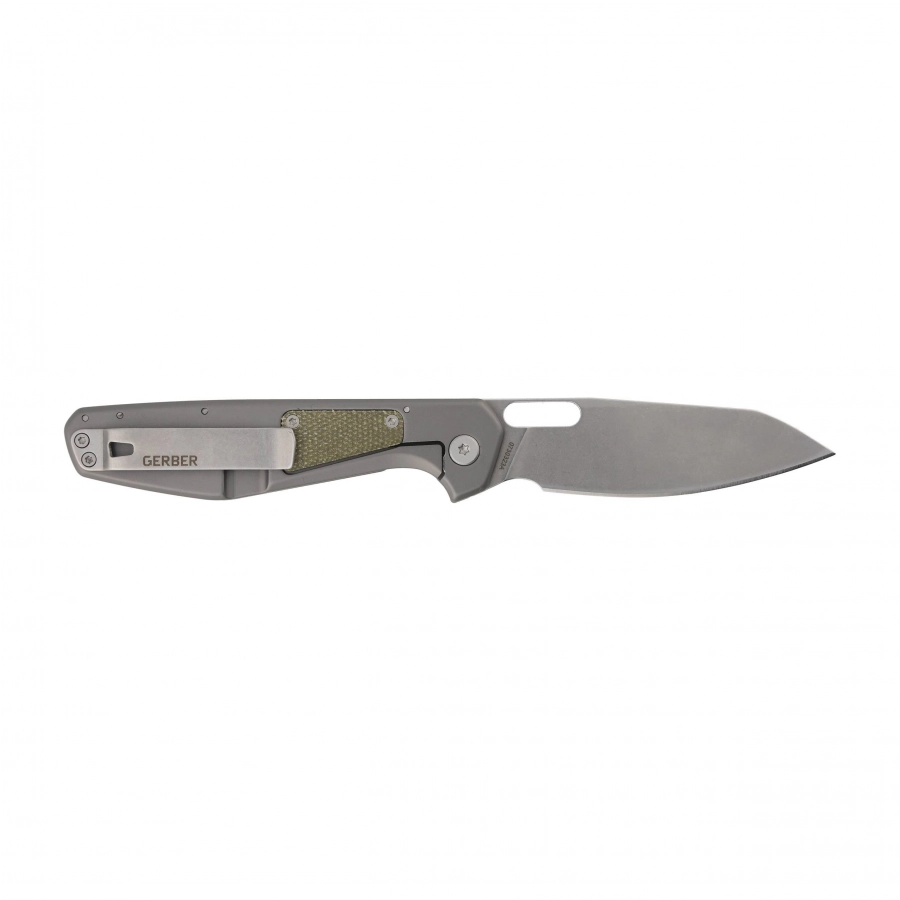 Gerber Slimsada D2 micarta olive knife 2/6