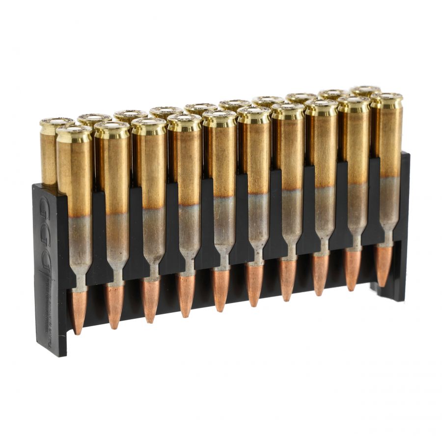 GGG cal .223 Rem 77 gr Sierra HPBT ammunition 3/4