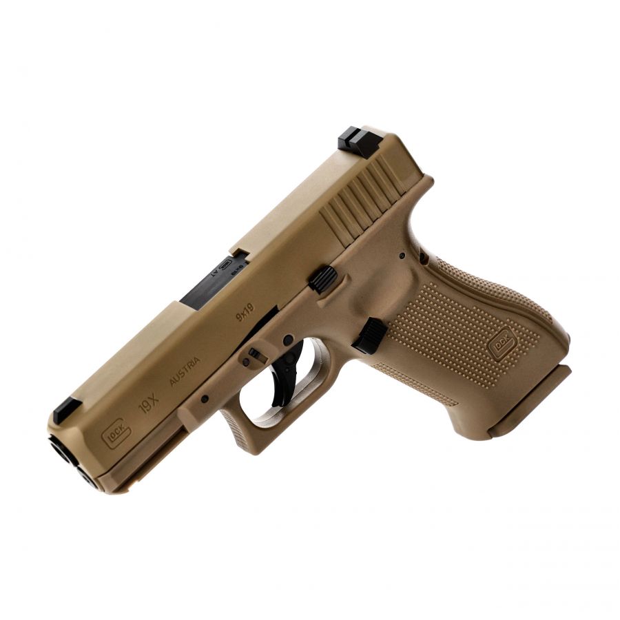 Glock 19X blowback 4.5 mm coyot wind gun 3/9