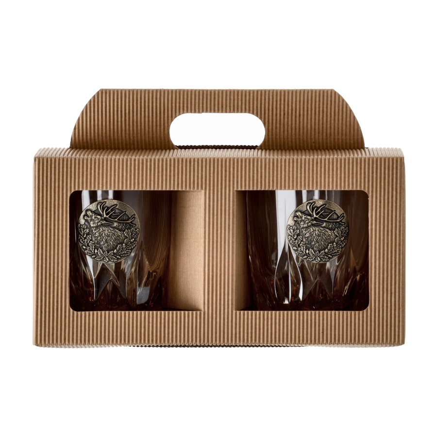 Golden Fox Fire Amber whiskey glasses 2 pcs. 4/5