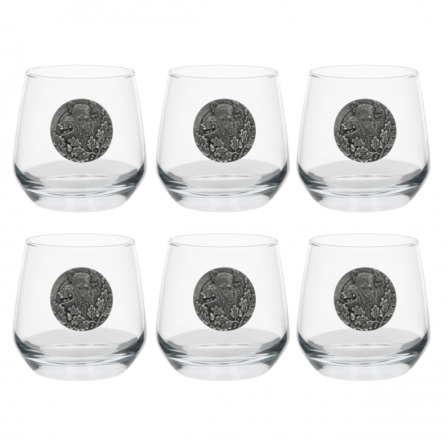 Golden Fox Luna Boar whiskey glasses 6 pcs. 1/6