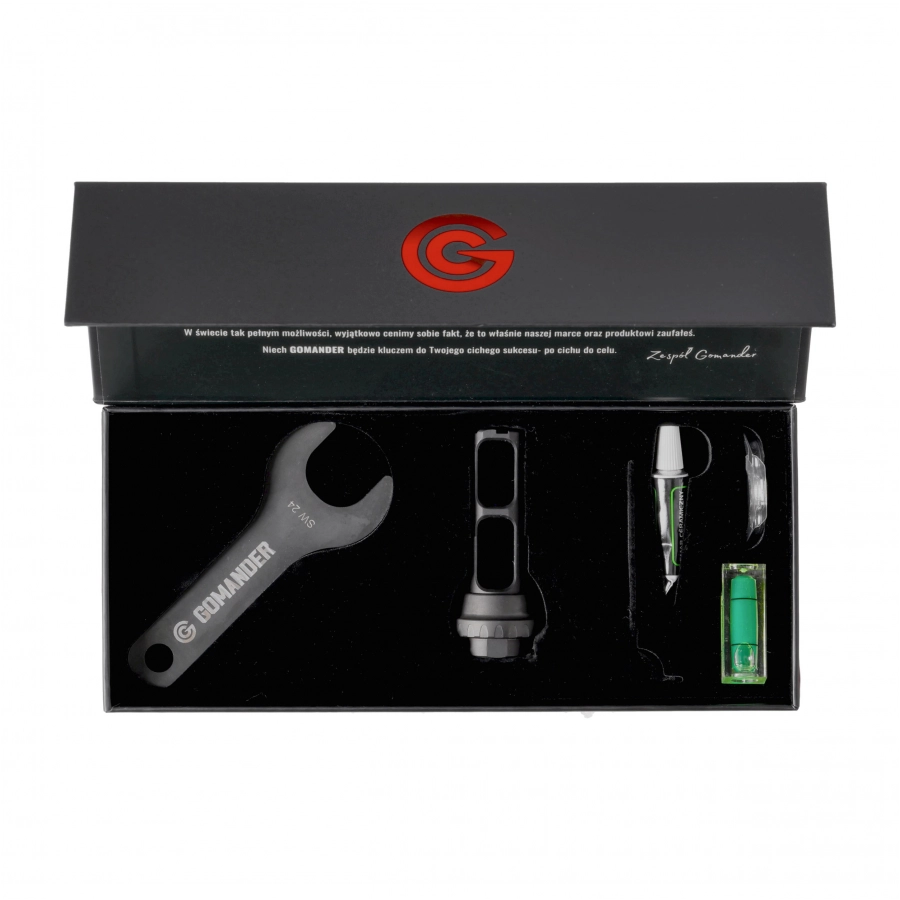 Gomander Raptor 9mm 1/2x28 UNEF discharge brake 4/7