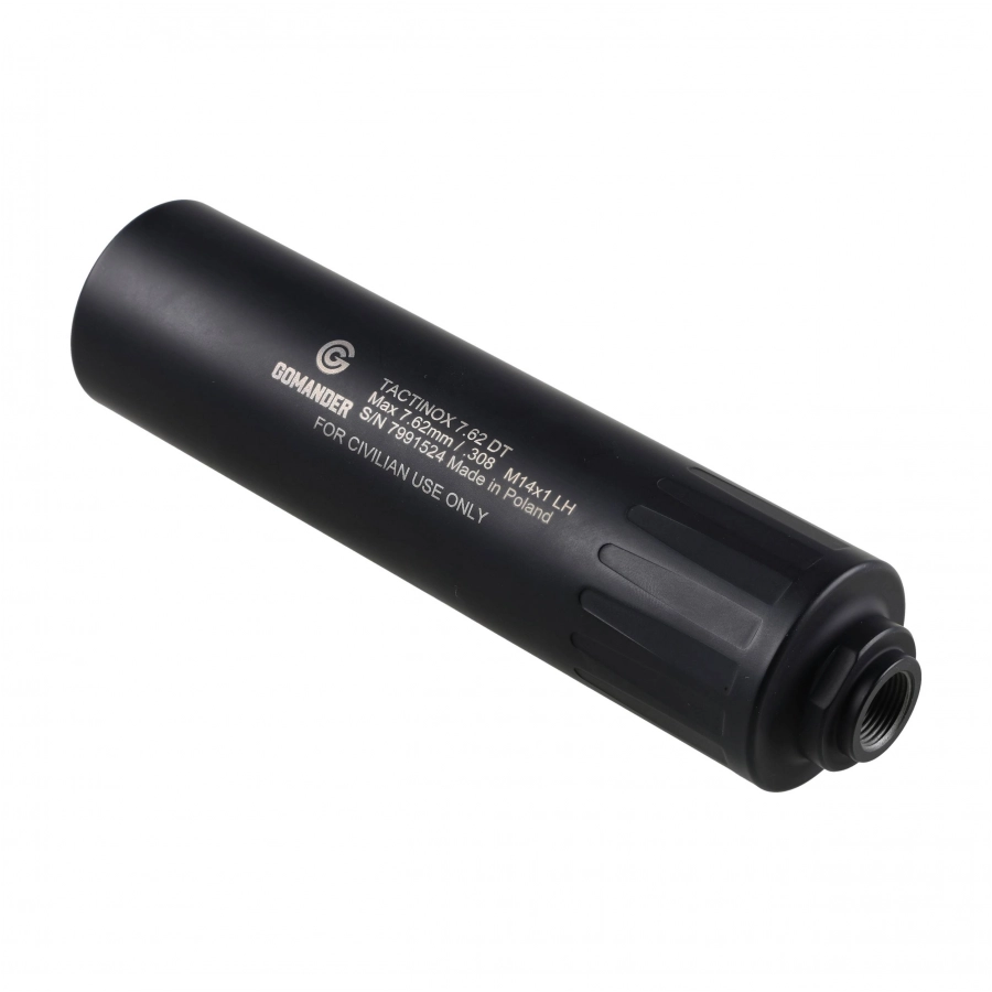 Gomander Tactinox DT 7.62 M14X1 LH BLK muffler 3/8