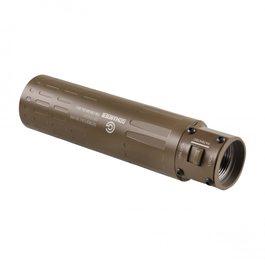 Gomander Tactinox QD-LOCK suppressor L 5.56 M26x1.5 sand 3/7