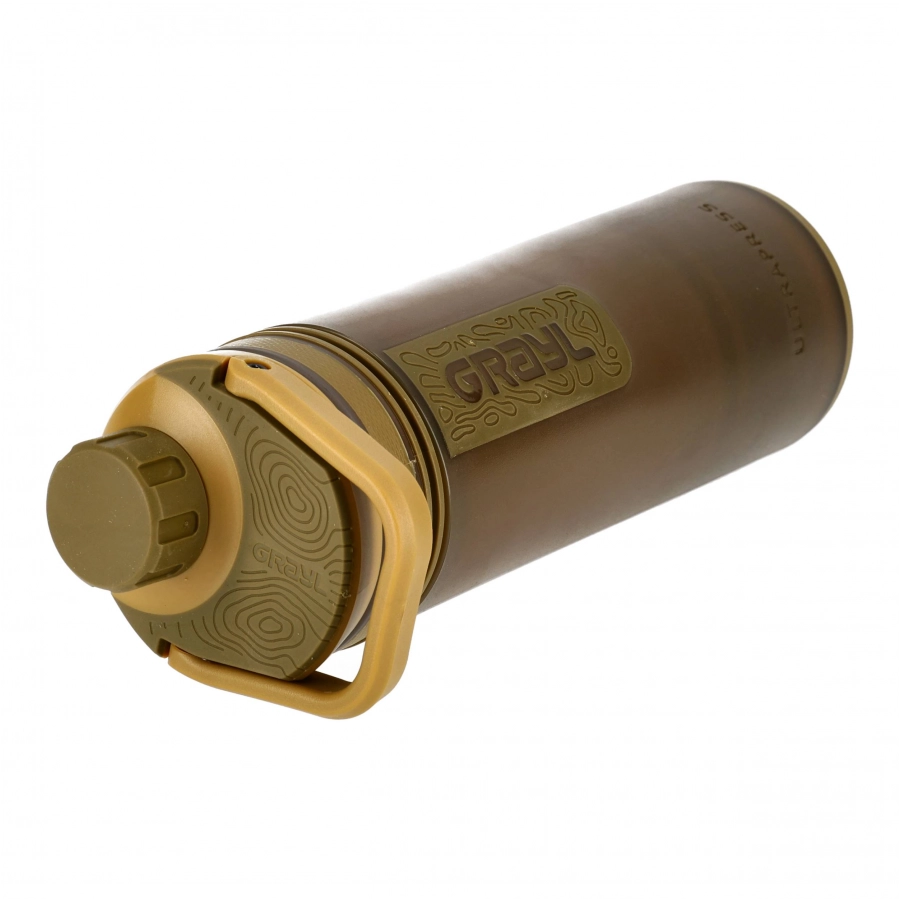 Grayl UltraPress brown filter bottle 4/5