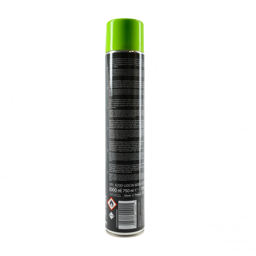 Green gas do zasilania replik Pro Tech Guns 1000 ml 2/4
