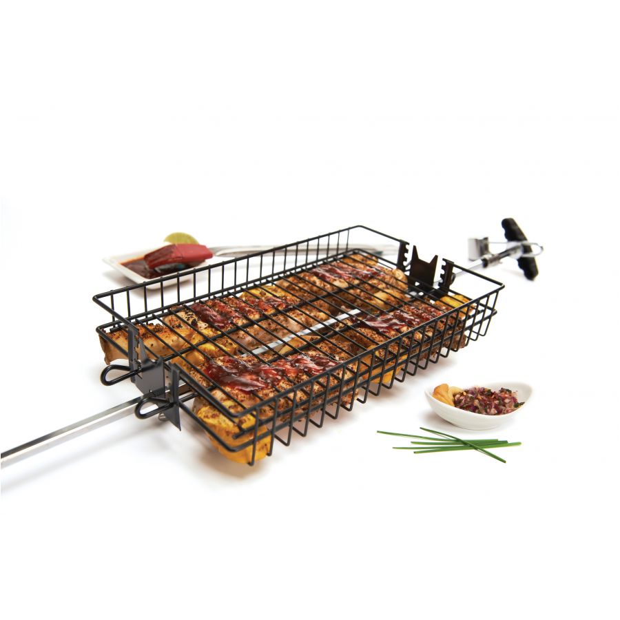 GrillPro flat spit basket 1/8