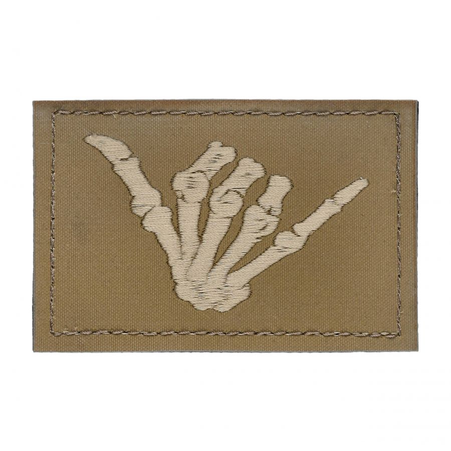 GTG Skeleton Shaka patch Coyote Brown 1/3