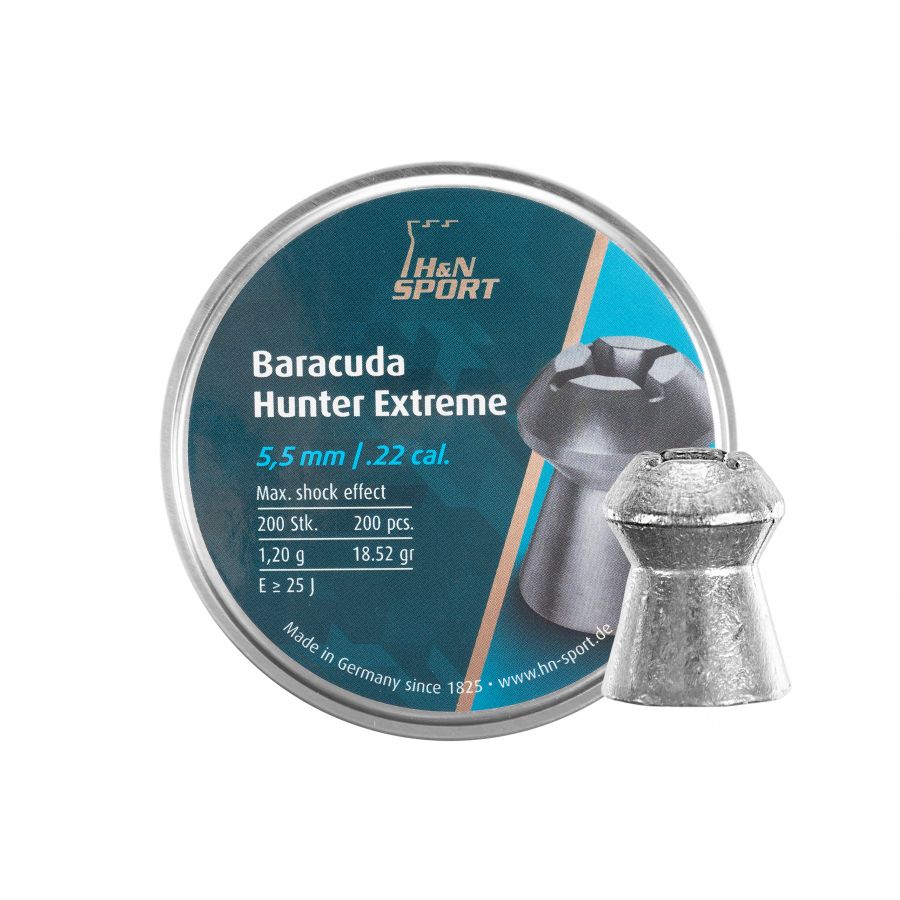 H&amp;N Baracuda Hunter Extreme 5.5/200 diabolo shot. 1/3