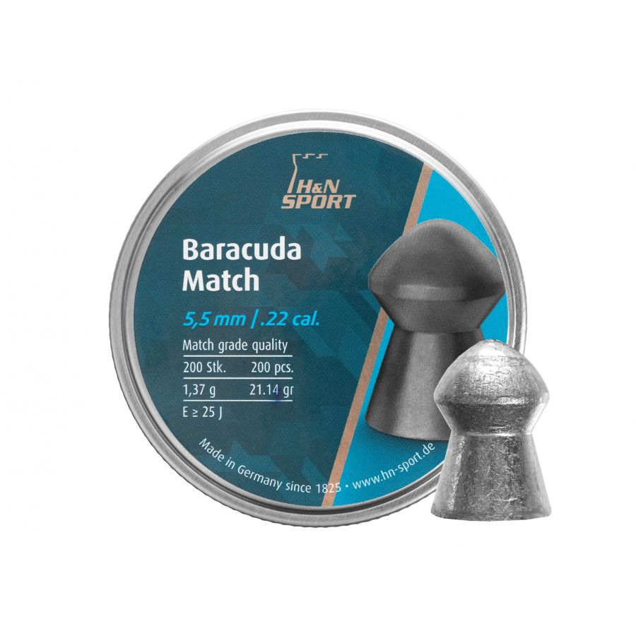 H&amp;N Baracuda Match 5.51/200 diabolo shot. 1/3