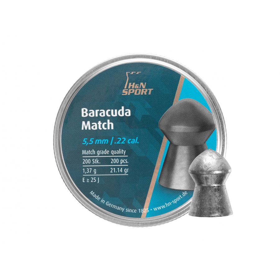 H&amp;N Baracuda Match 5.52/200 diabolo shot. 1/3