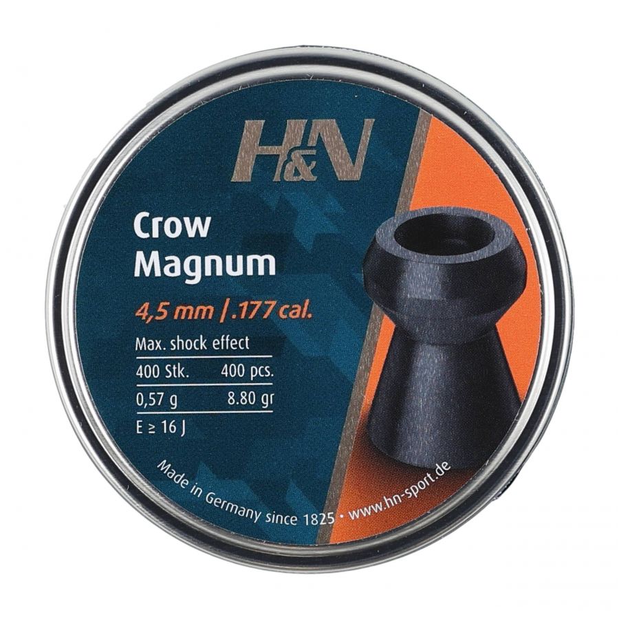 H&amp;N Crow Magnum 4.5/400 diabolo shot. 1/4