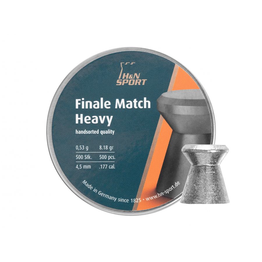 H&amp;N Finale Match Heavy 4.5/500 diabolo shot. 1/3