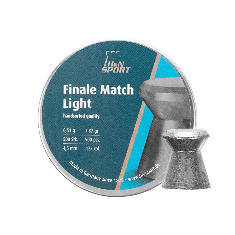 H&amp;N Finale Match Light 4.50/500 diabolo shot. 1/3