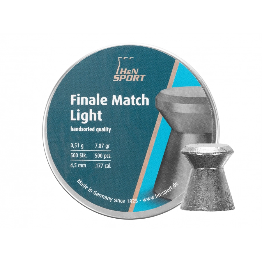 H&N Finale Match Light 4.50/500 diabolo shot. 1/3