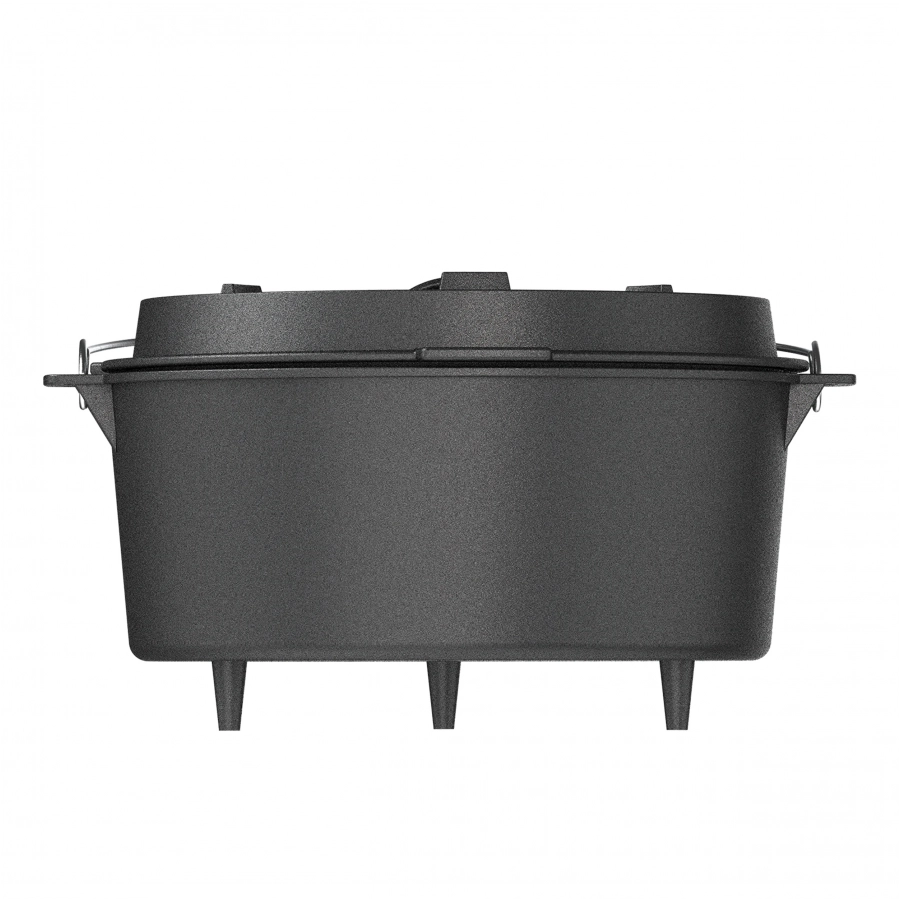 Hanging cauldron with cast iron pan 9 l 4/10